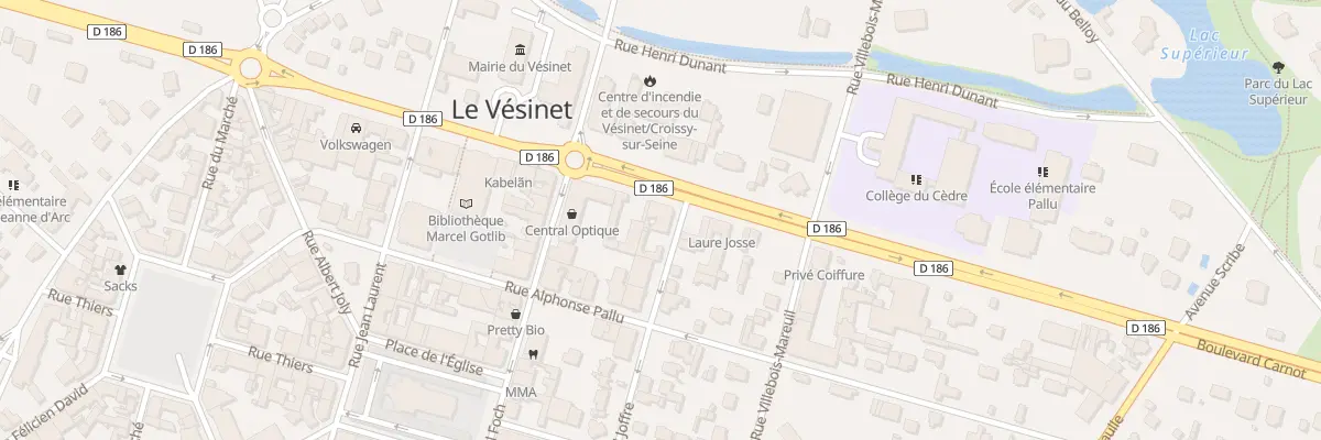Plan du 45 Bd Carnot au Vésinet