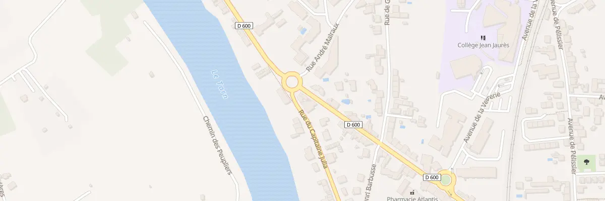 Plan du 128 Rue Capitaine Julia à Albi