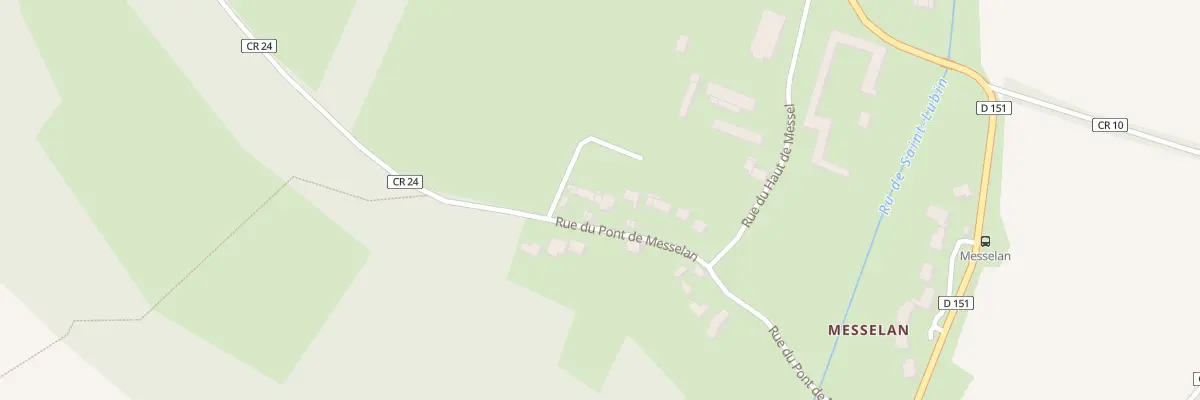 Plan du 12 Rue du Pont de Messelan à Frouville