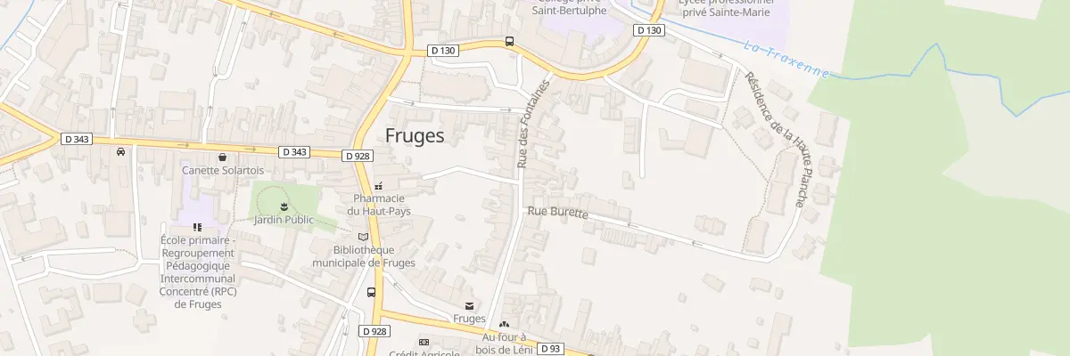 Plan du 28 Rue des Fontaines à Fruges