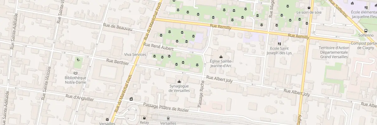 Plan du 14 Rue René Aubert à Versailles