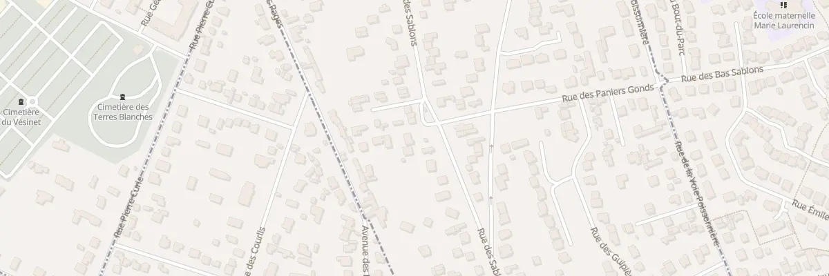 Plan du 83 Rue des Sablons à Chatou