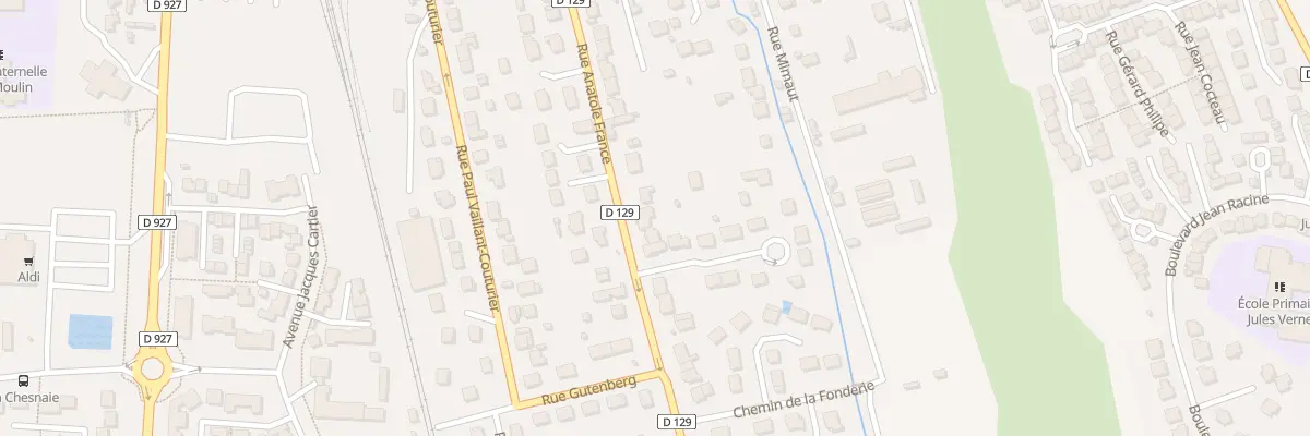 Plan du 153 Rue Anatole France à Méru