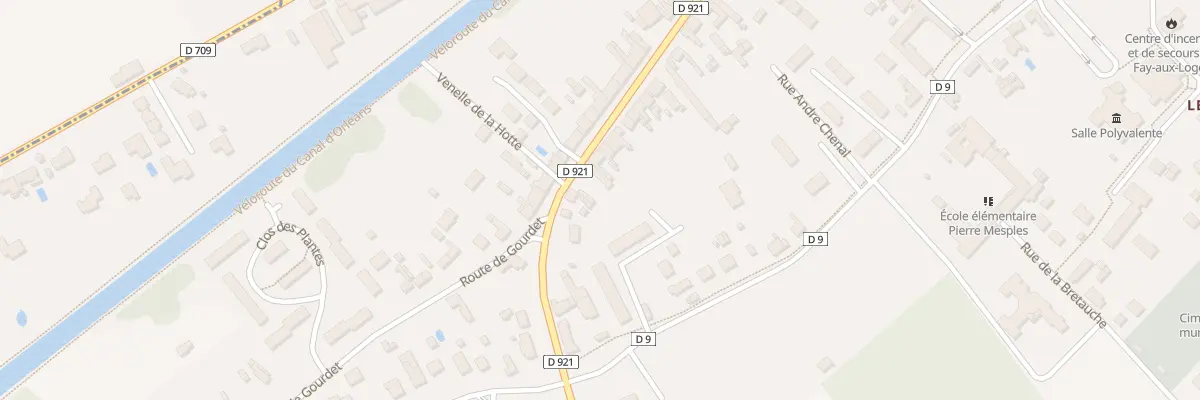 Plan du 85 Rue Abbe Georges Thomas à Fay-aux-Loges