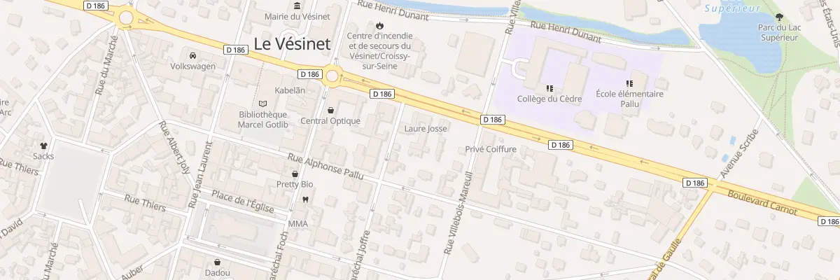 Plan du 41 Bd Carnot au Vésinet