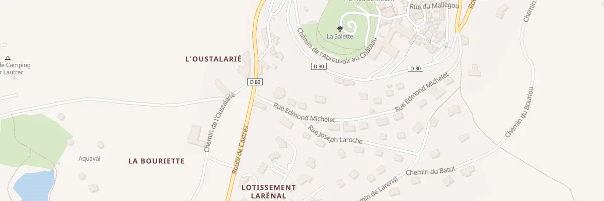 Plan du 12 Rue Edmond Michelet à Lautrec