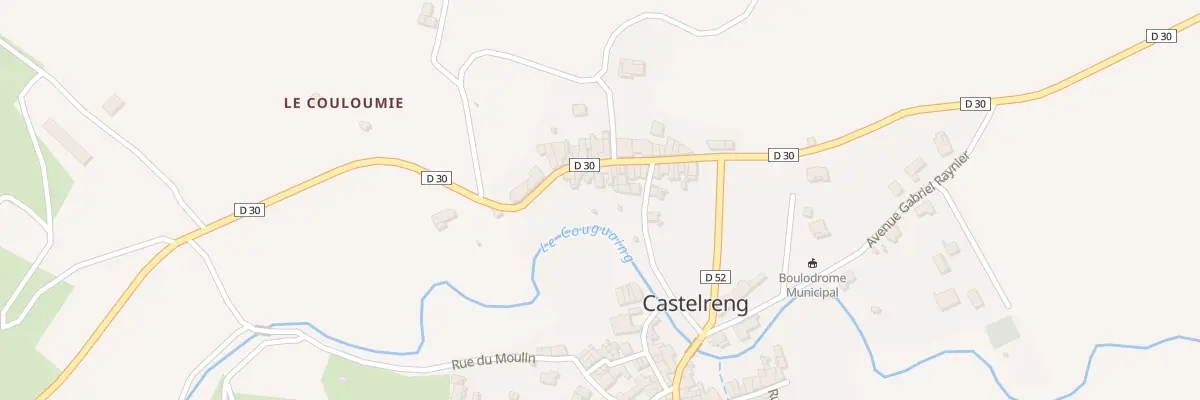 Plan de Rte de Saint-couat à Castelreng
