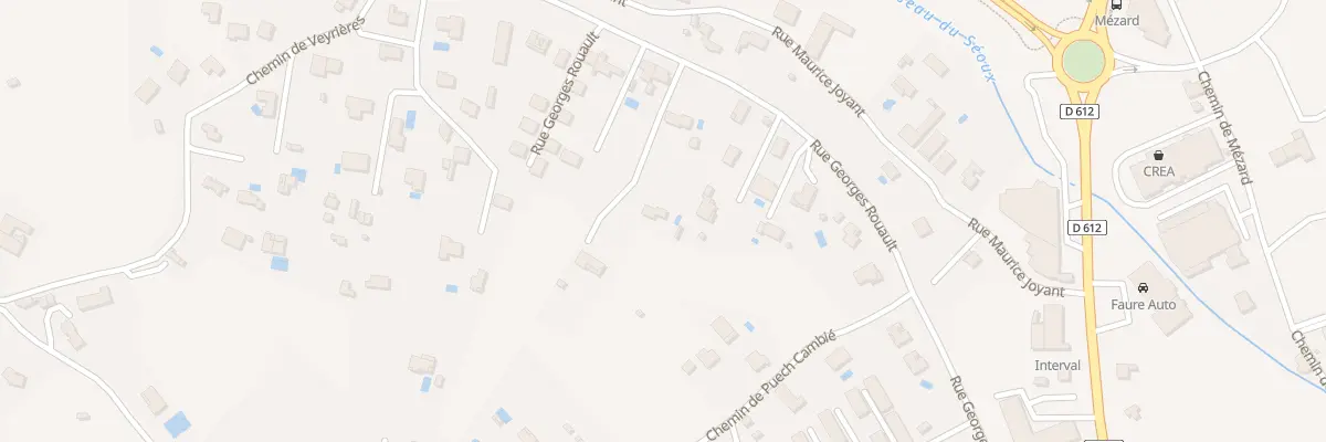 Plan du 66 Rue Georges Rouault à Albi