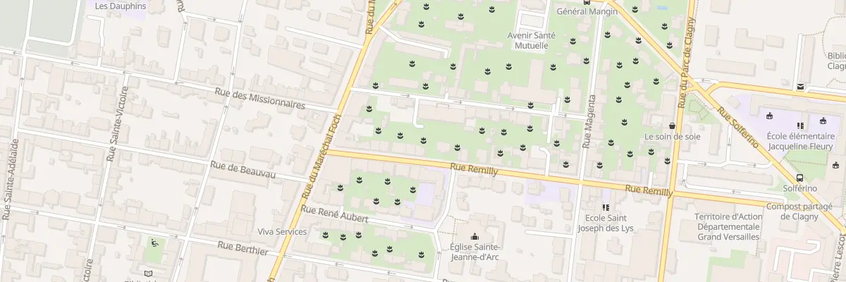 Plan du 11 Rue Rémilly à Versailles