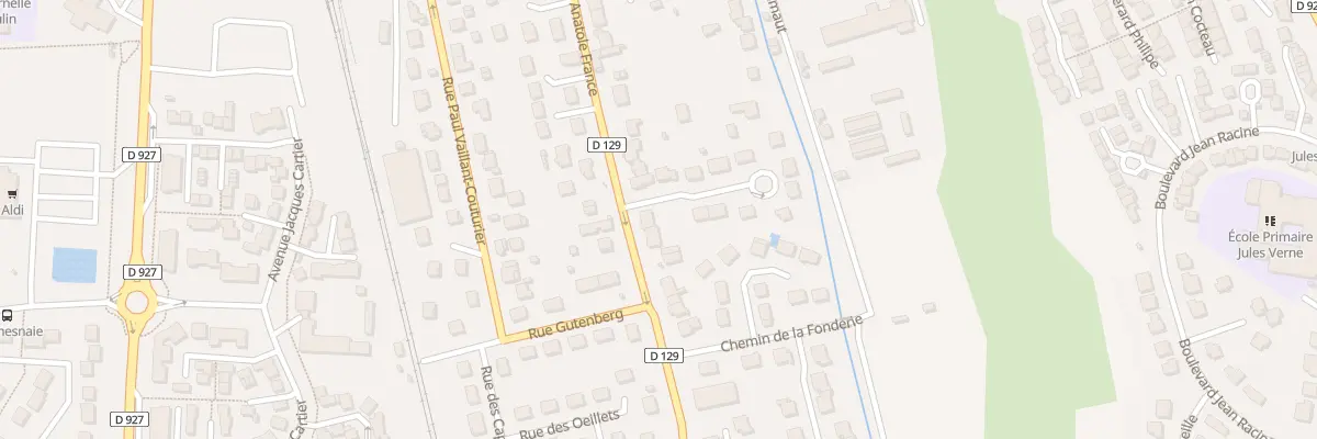 Plan du 155B Rue Anatole France à Méru