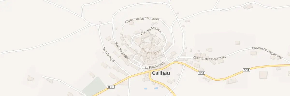 Plan du 20 Le Village à Brugairolles