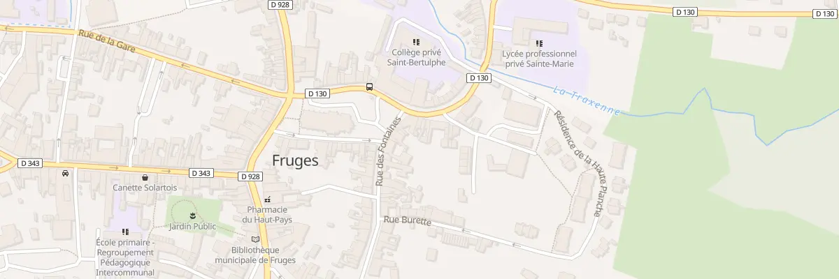 Plan du 6 Rue du Saint Esprit à Fruges