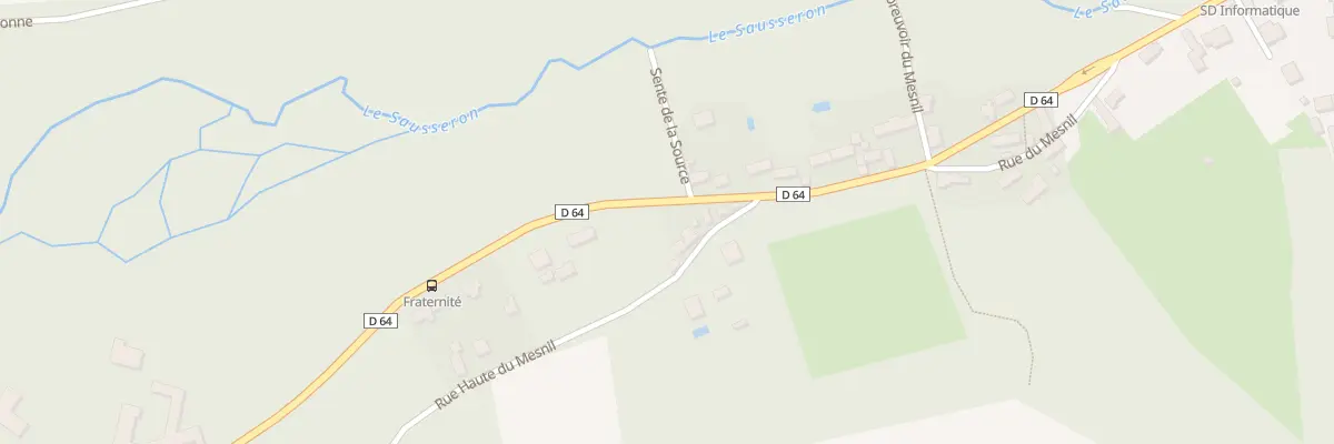 Plan du 6 Rue Hte du Mesnil à Labbeville
