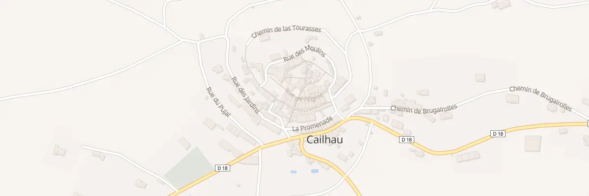 Plan du 13 Le Village à Cailhau
