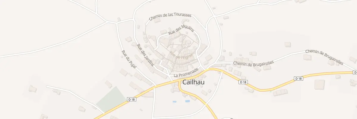 Plan du 23 Le Village à Cailhau