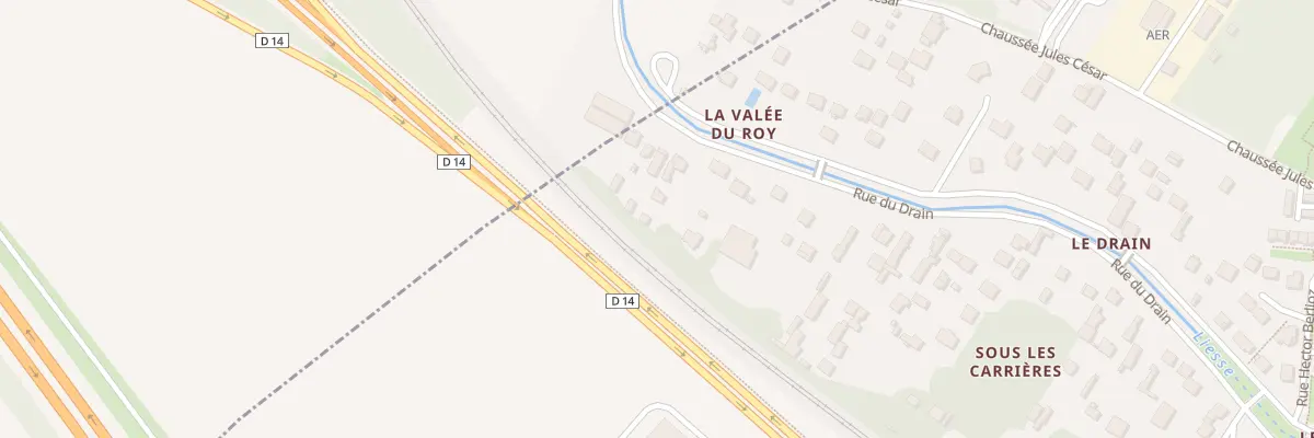 Plan du 105B Rue du Drain à Pierrelaye