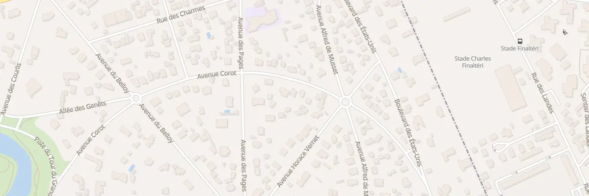 Plan du 36 Av Corot au Vésinet