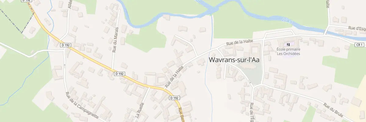 Plan du 7 Rue de la Halte à Wavrans-sur-l’Aa