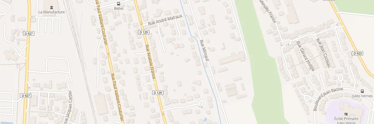 Plan du 70 Rue Mimaut à Méru