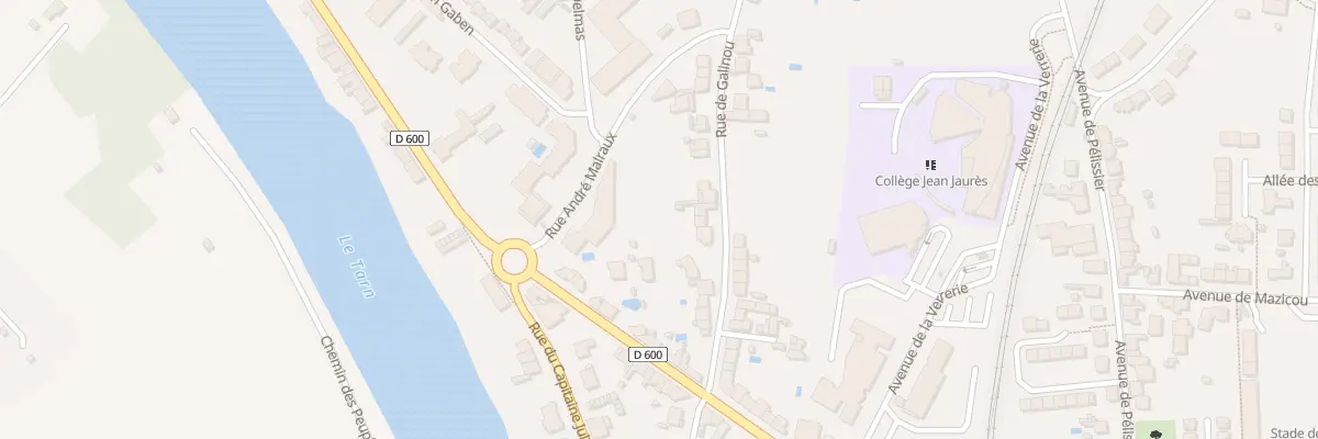 Plan du 27 Rue de Galinou à Albi