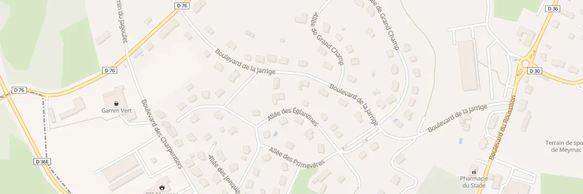 Plan du 57 All des Eglantines à Meymac