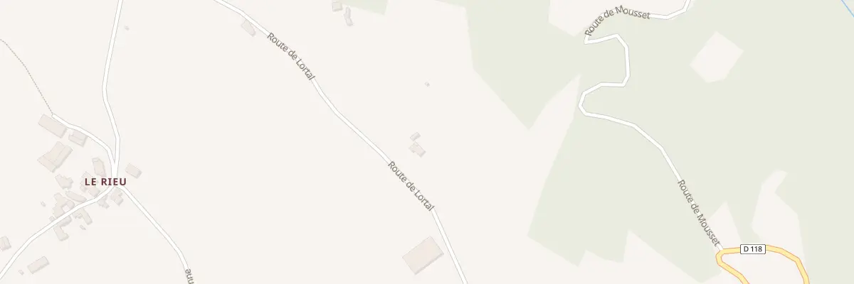 Plan du 264 Rte de Lortal au Bas Ségala