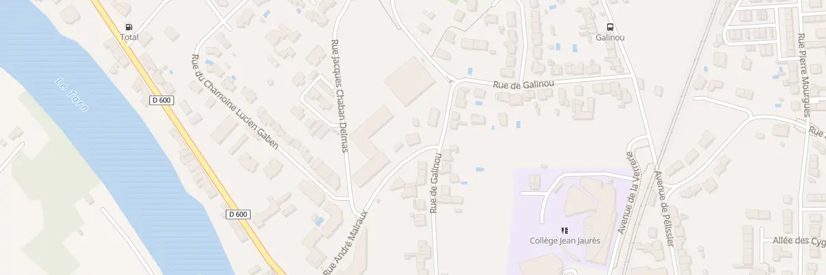 Plan du 47 Rue de Galinou à Albi