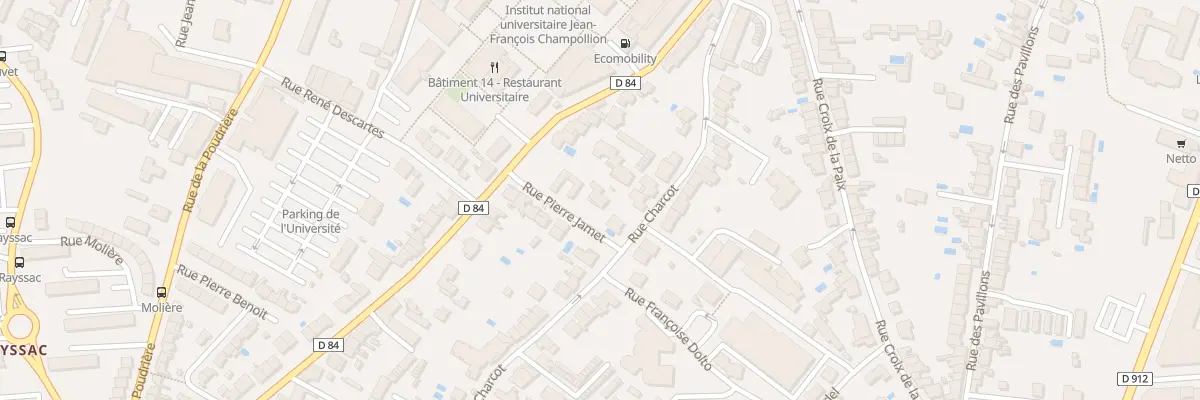 Plan du 28 Rue Charcot à Albi
