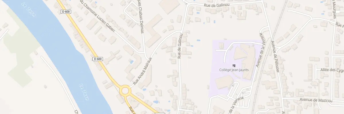 Plan du 37 Rue de Galinou à Albi