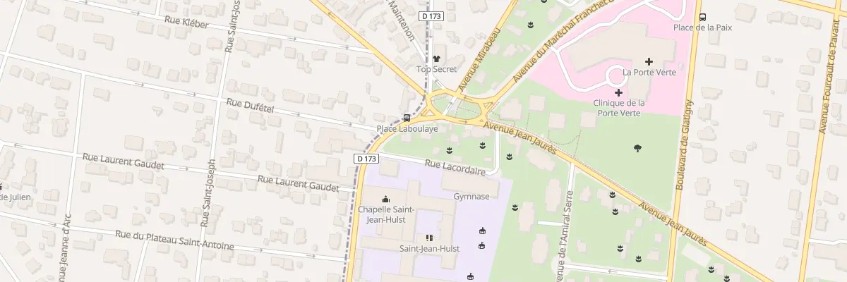 Plan du 30 Rue du Mal de Lattre de Tassig à Versailles