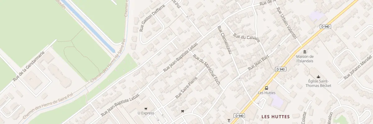 Plan du 38 Rue Jean-Baptiste Lebas à Gravelines