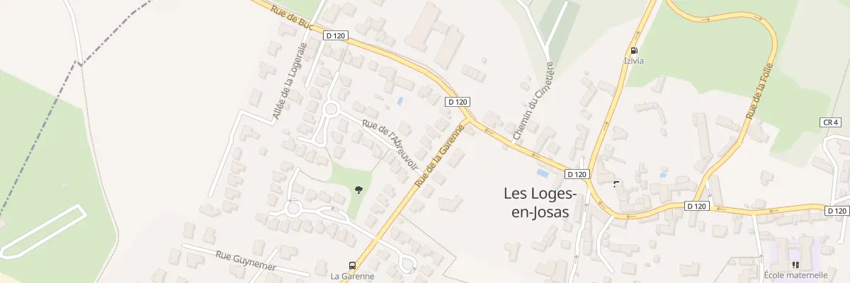 Plan du 8 Rue de la Garenne aux Loges-en-Josas