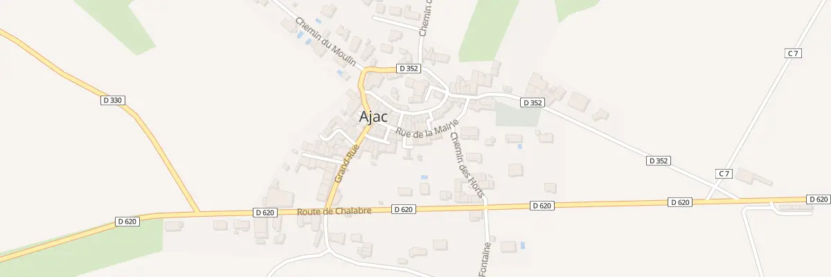 Plan du 7 Rue de la Mairie à Ajac