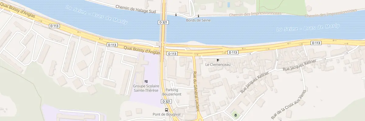 Plan du 3 Quai Boissy d’Anglas à Bougival