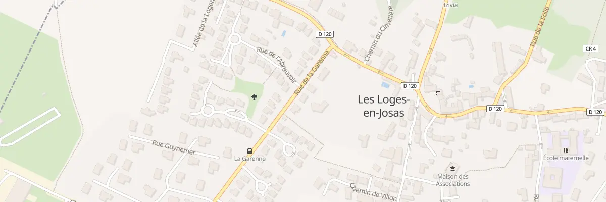 Plan du 1D Rue de la Garenne aux Loges-en-Josas