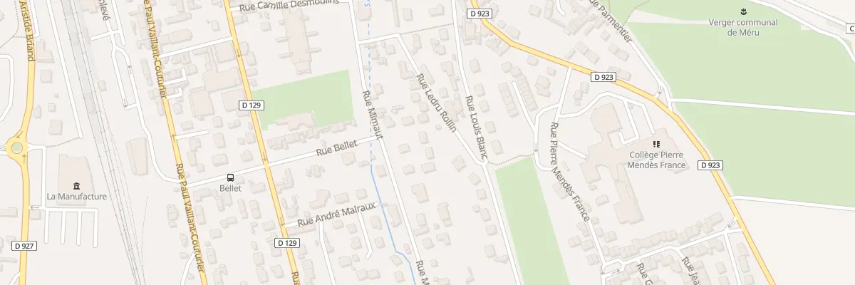 Plan du 25A Rue Mimaut à Méru