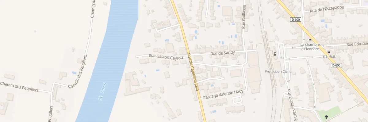 Plan du 1 Rue Gaston Cayrou à Albi