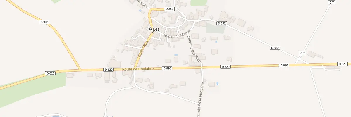 Plan du 14 Rte de Chalabre à Ajac