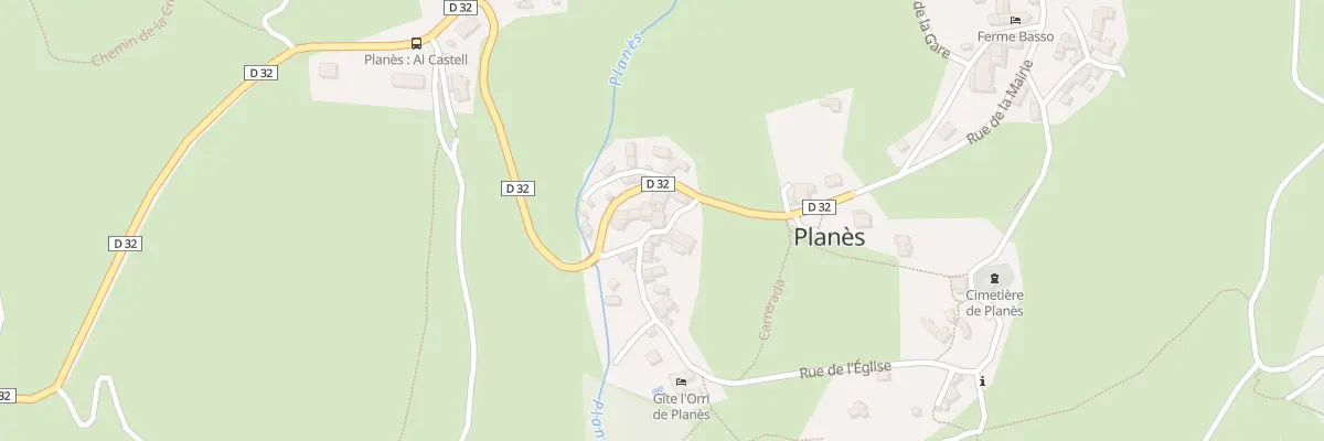 Plan du 11 Rue du Pont à Planès