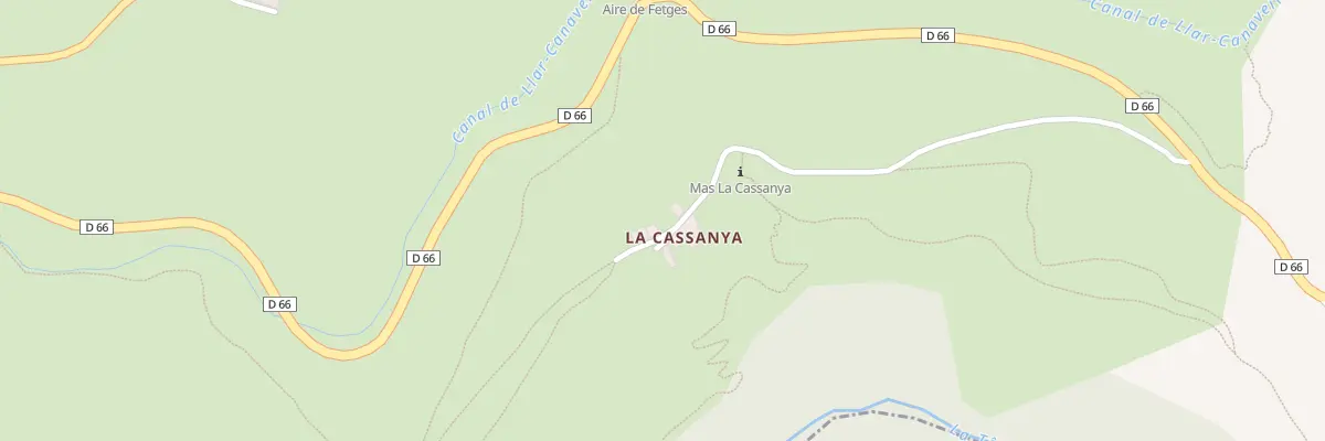 Plan du 12 La Cassanya à Sauto