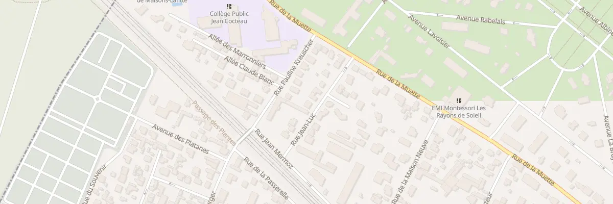 Plan du 9 Rue Jean Luc à Maisons-Laffitte