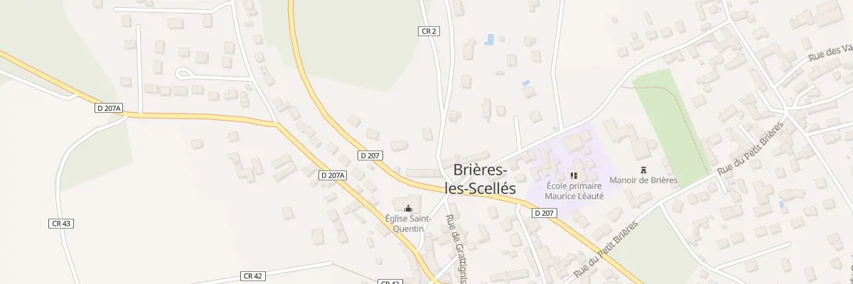 Plan du 25 Rte des Poilées à Brières-les-Scellés