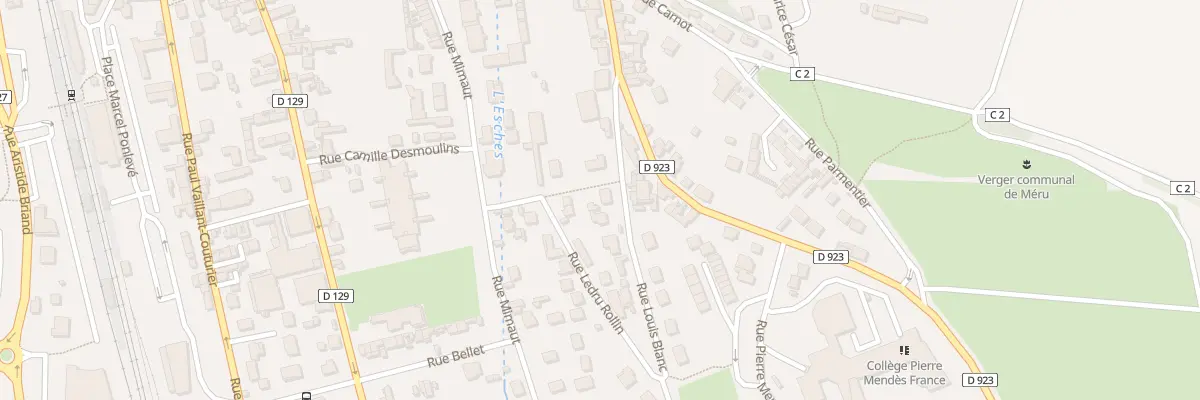Plan du 8 Rue Louis Blanc à Méru