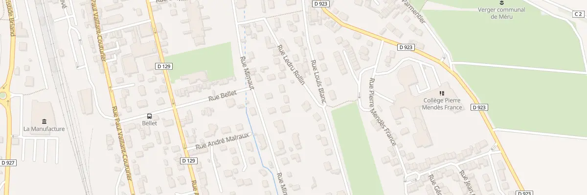 Plan du 25B Rue Mimaut à Méru