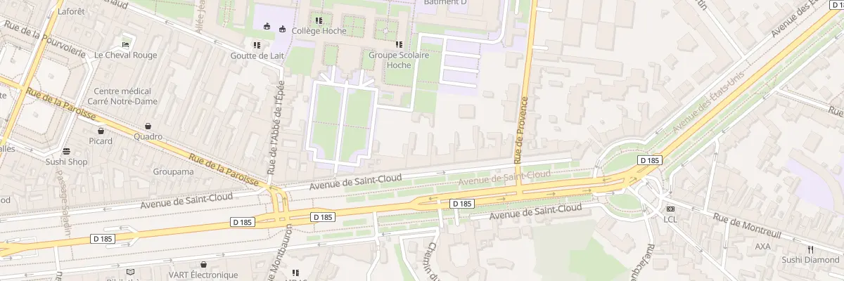 Plan du 81 Av de Saint-Cloud à Versailles