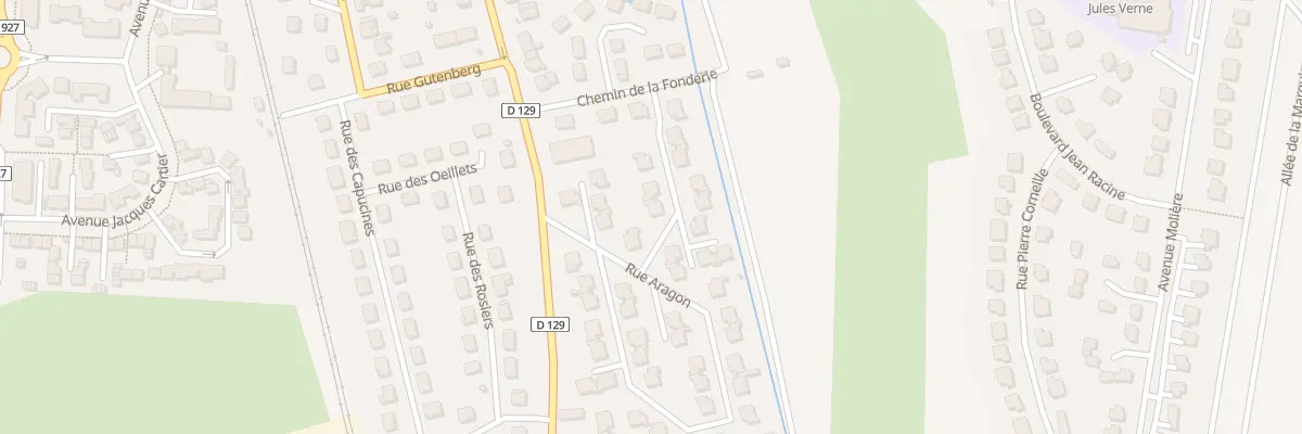 Plan du 11 Rue Aragon à Méru