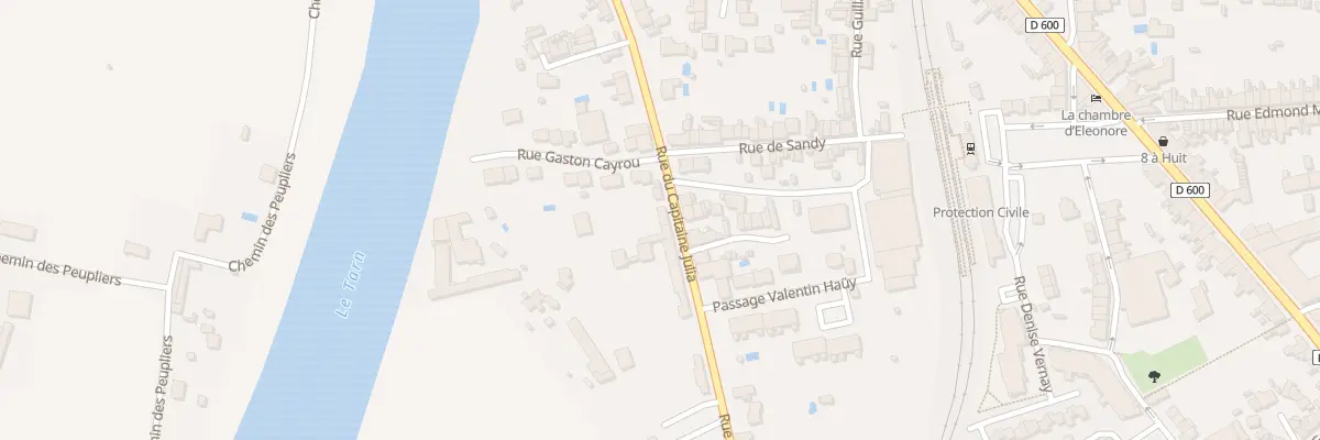 Plan du 61 Rue Capitaine Julia à Albi