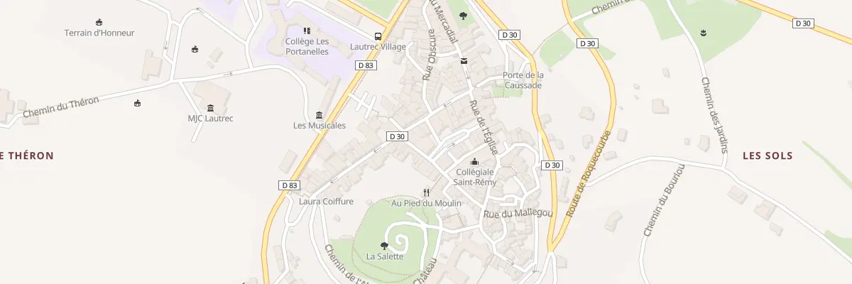 Plan du 8 Pl du Monument à Lautrec