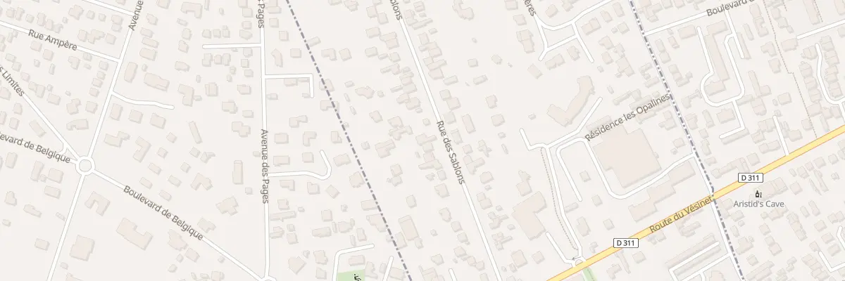Plan du 25 Rue des Sablons à Chatou