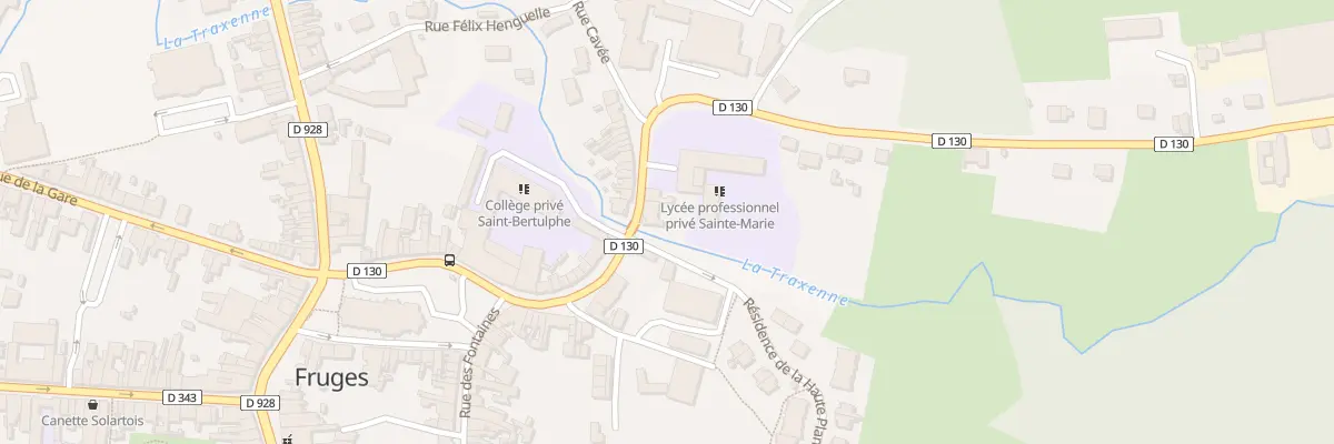 Plan du 36 Rue du Saint Esprit à Fruges